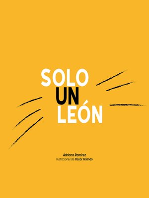 cover image of Solo un león